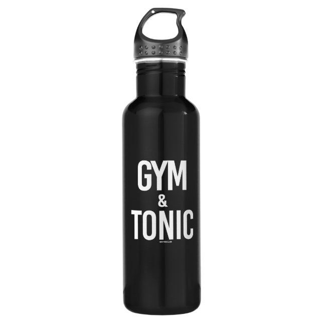 Botella De Agua Gimnasio y tónico - - Humor gitano -.png (Anverso)
