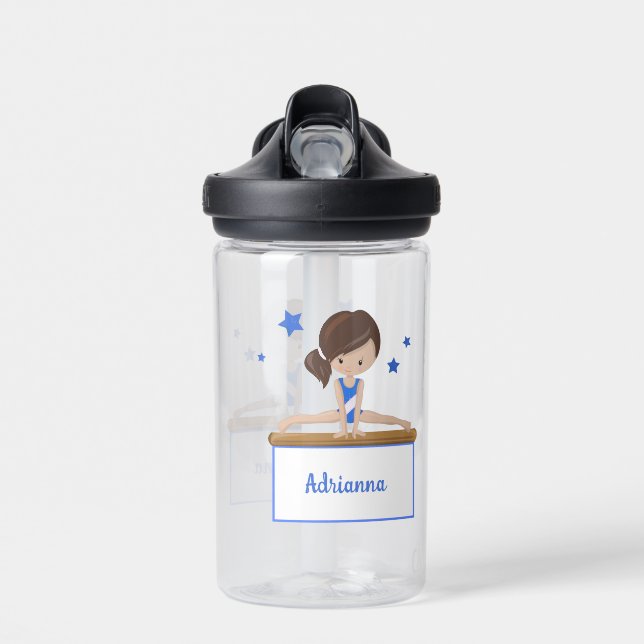 Botella De Agua Gimnasta joven personalizada (Delante)