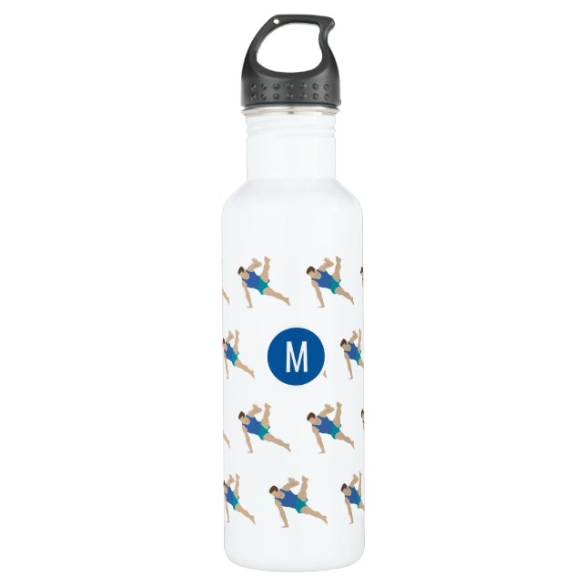 Botella De Agua Gimnasta masculino (Anverso)