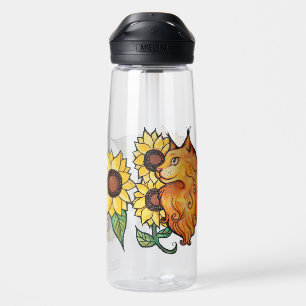 Botella De Agua Ginger Maine Coon Cat