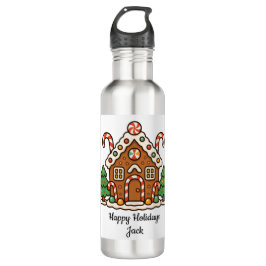 Botella De Agua Gingerbread House