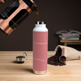Botella De Agua Gingham Checked