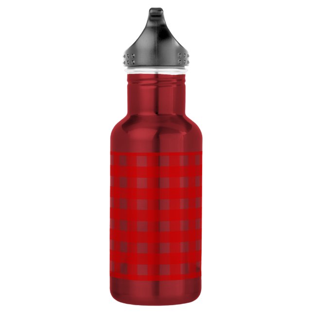 Botella De Agua Gingham rojo (Derecha)