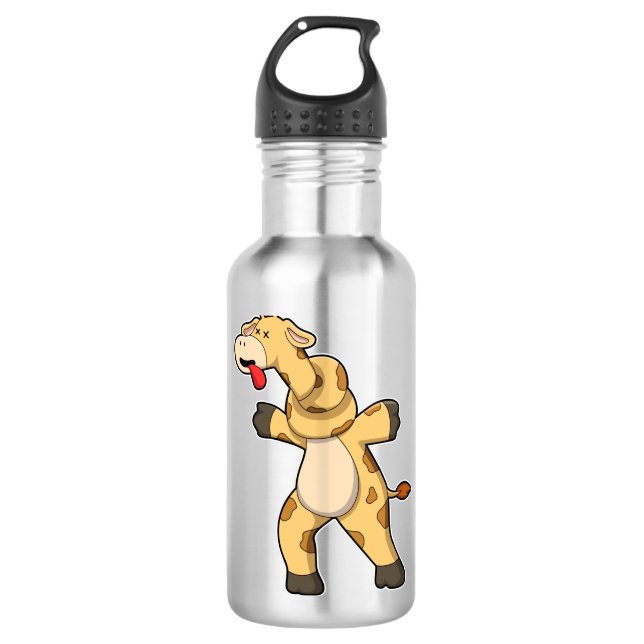 Botella De Agua Girafa con nudo en el cuello (Anverso)