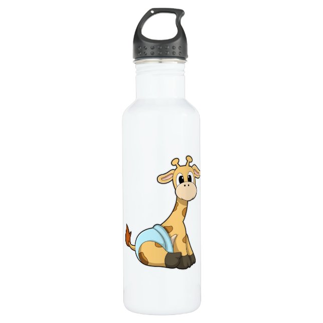 Botella De Agua Giraffe con calzoncillos (Anverso)