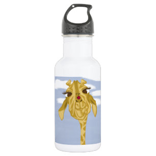 Botella De Agua Giraffe Cuidada Y Colorida
