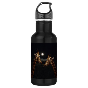 Botella De Agua Giraffe Love In The Moonlight,
