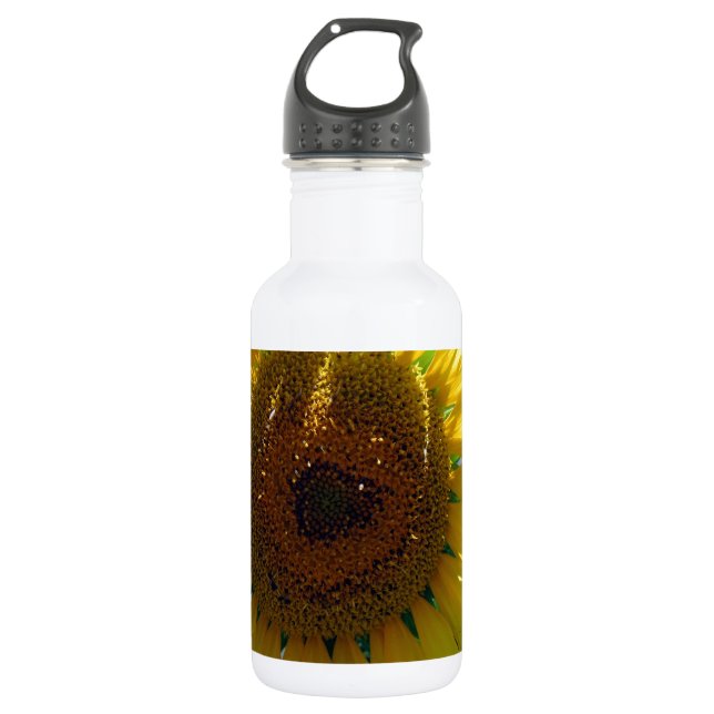 Botella De Agua Girasol amarillo (Anverso)
