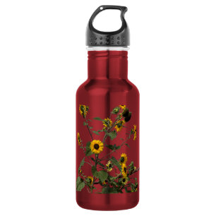 Botella De Agua Girasol Amarillo Vibrante