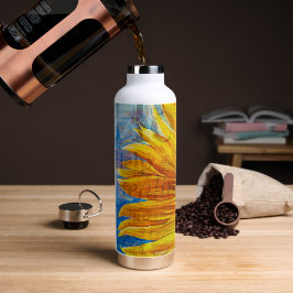 Botella De Agua Girasol de la esperanza con versos
