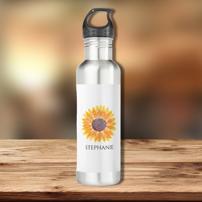 Botella De Agua Girasol personalizado (Subido por el creador)