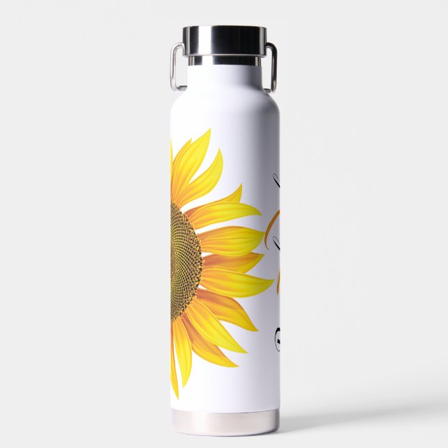 Botella De Agua Girasol personalizado (Delantero)