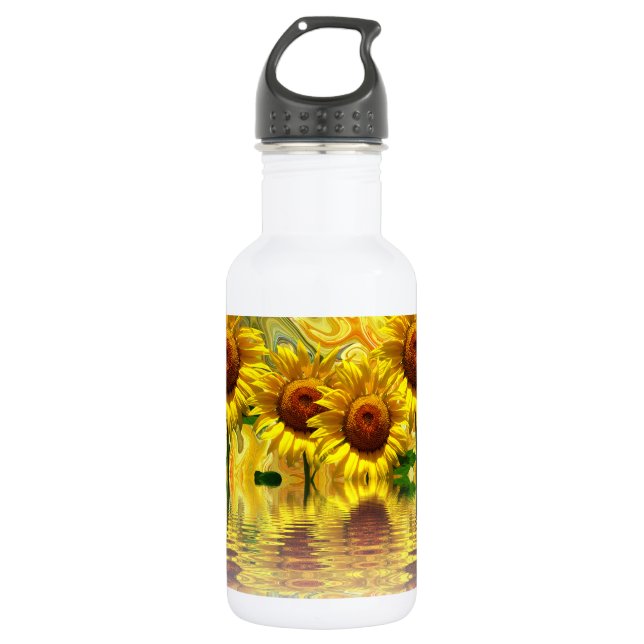 Botella De Agua Girasoles (Anverso)