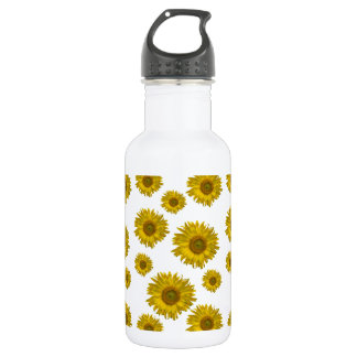 Botella De Agua Girasoles dispersos de amarillo