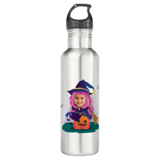 Botella De Agua Girl Face Personalized 
