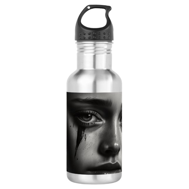 Botella De Agua Girl with tears (Anverso)