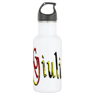 Botella De Agua Giulia, Nombre, Logo,