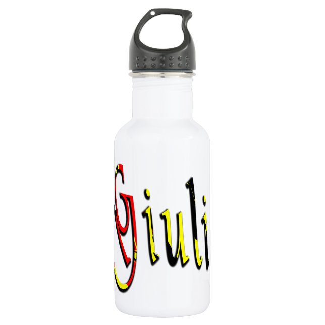 Botella De Agua Giulia, Nombre, Logo, (Anverso)