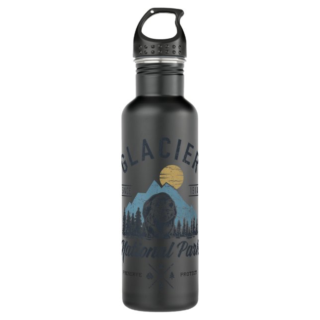 Botella De Agua Glacier National Park novlelty Road trip Montana (Anverso)