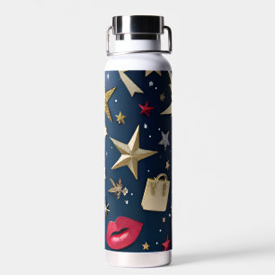Botella de agua Glam para la mujer elegante