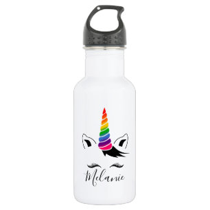 Botella De Agua Glam Rainbow Unicorn