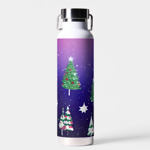 Botella de agua Glitzy con temática de navidades