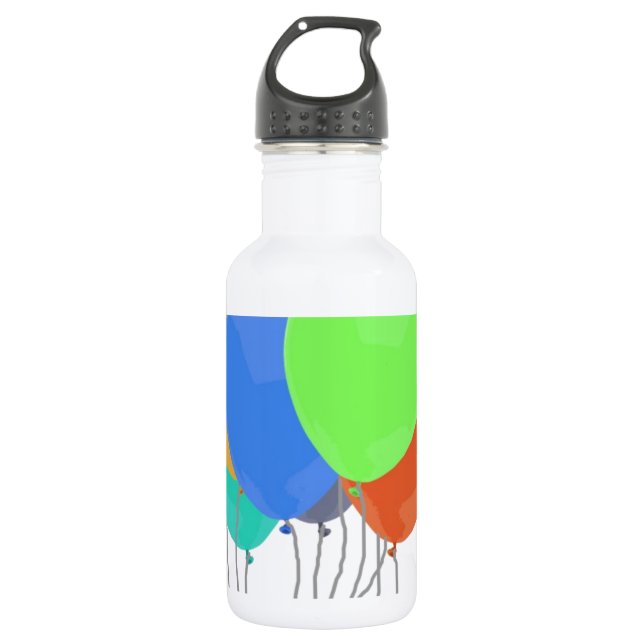 Botella De Agua Globos de Fiesta (Anverso)