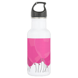 Botella De Agua Globos rosados