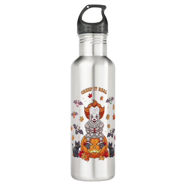 Botella De Agua Gnome Cute Pumpkin Halloween (Anverso)