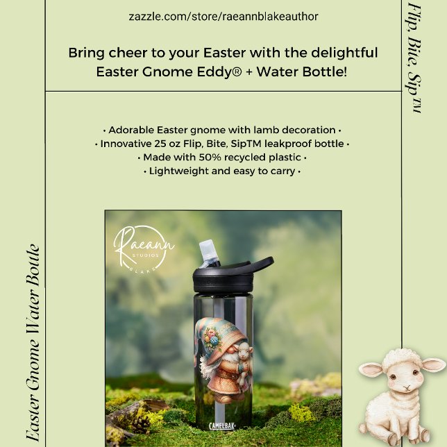 Botella de agua Gnomo de Pascua (Subido por el creador)