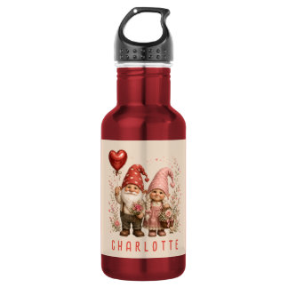 Botella De Agua Gnomos personalizados del Día de San Valentín con 