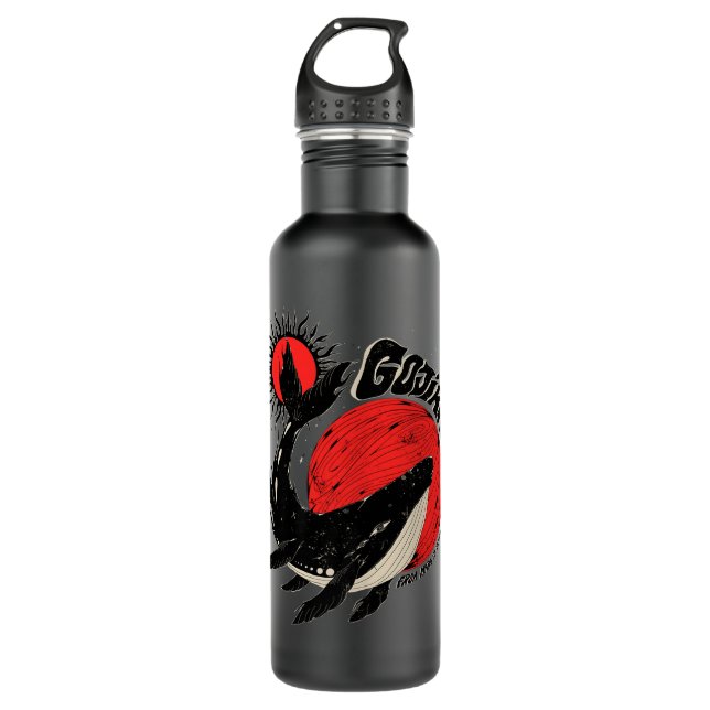 Botella De Agua Gojira Whale Sun Moon Premium (Anverso)