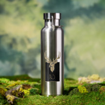 Botella de agua Gold Deer Head