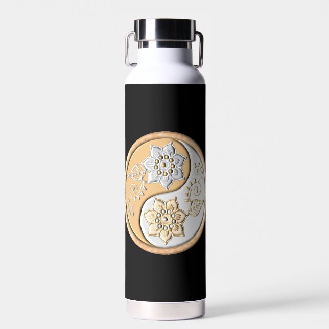 Botella De Agua Gold & Silver Yin Yang water bottle (Delantero)