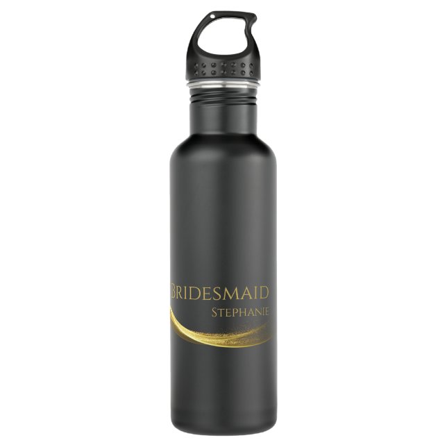 Botella De Agua Golden Elegance-Bridesmaid- (Anverso)