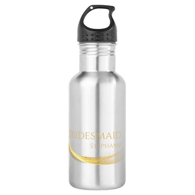 Botella De Agua Golden Elegance-Bridesmaid- (Anverso)