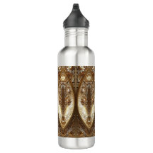 Golden Ornate Water Bottle