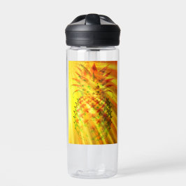 Botella De Agua Golden Rays Passing Through A Large Pineapple