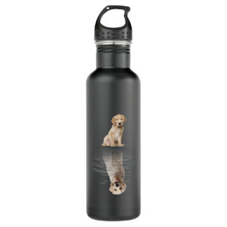 Botella De Agua Golden Retriever Life Cute Love Golden Retriever