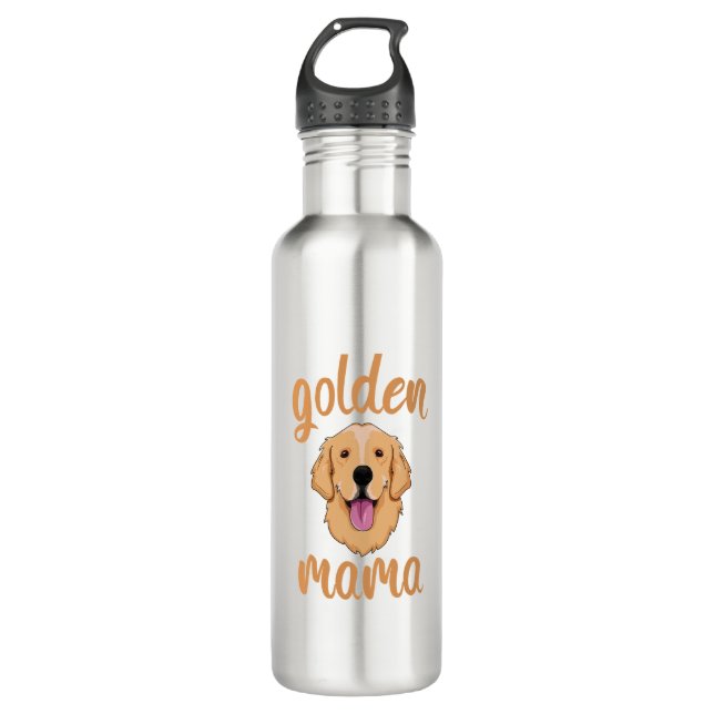 Botella De Agua Golden Retriever Mom (Anverso)