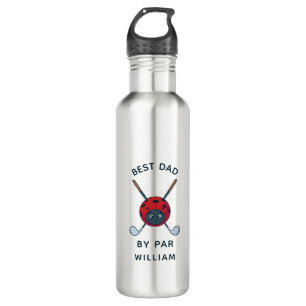 Botella De Agua Golf Bug Best Dad By Par Fathers Day Personalizado
