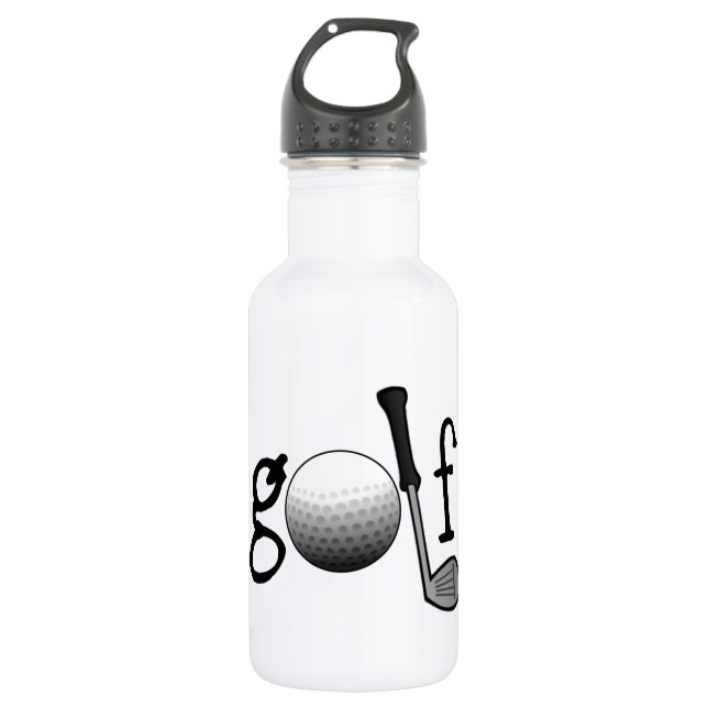 Botella De Agua Golf con el club y la bola (Anverso)