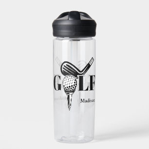 Botella De Agua Golf de nombre personalizado