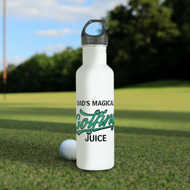 Botella De Agua Golf Sports Funny Golfer Dad Magic Golfing Jugo (A useful gift for your golfing dad. He'll get a hole in one for sure with this magical golfing juice)