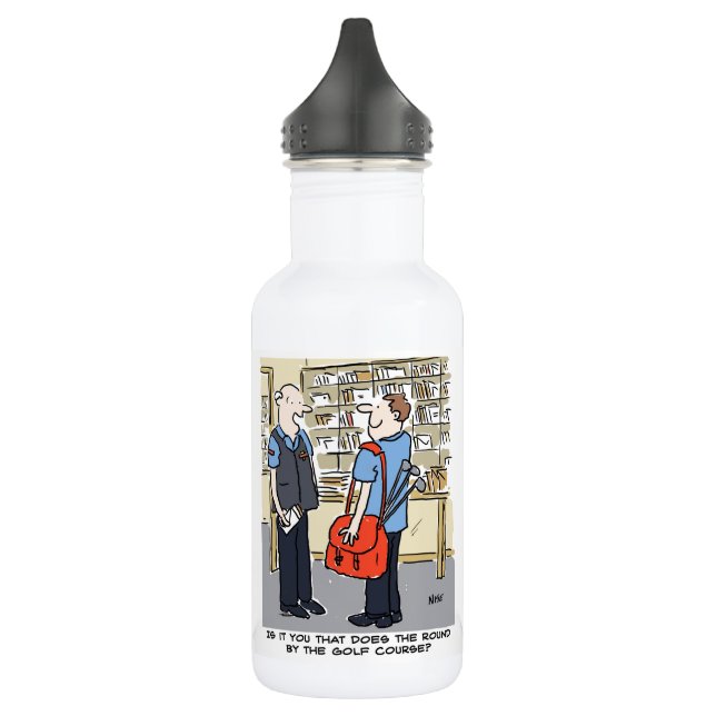 Botella De Agua Golfer Postman ama al Personalizado de golf (Izquierda)