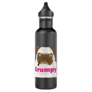 Botella De Agua Goma grumpy personalizada con cigarro