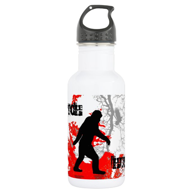 Botella De Agua Gone Squatchin, pie negro (Anverso)
