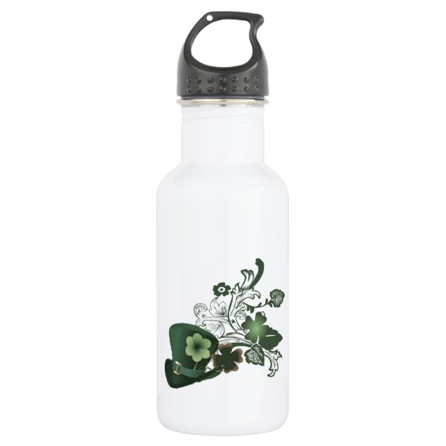 Botella De Agua Gorra irlandés Shamrock (Anverso)