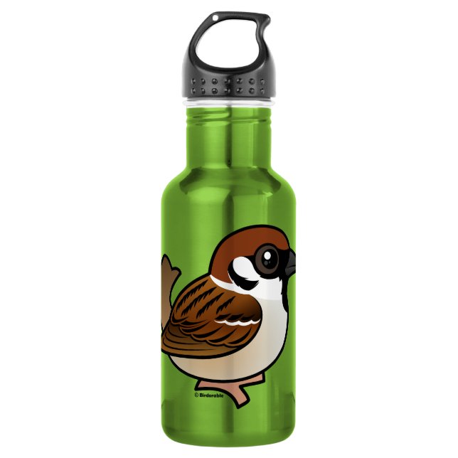 Botella De Agua Gorrión de árbol eurasiático (Anverso)