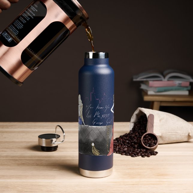 Botella De Agua Gossip Chica - Sabes que me amas (Café)